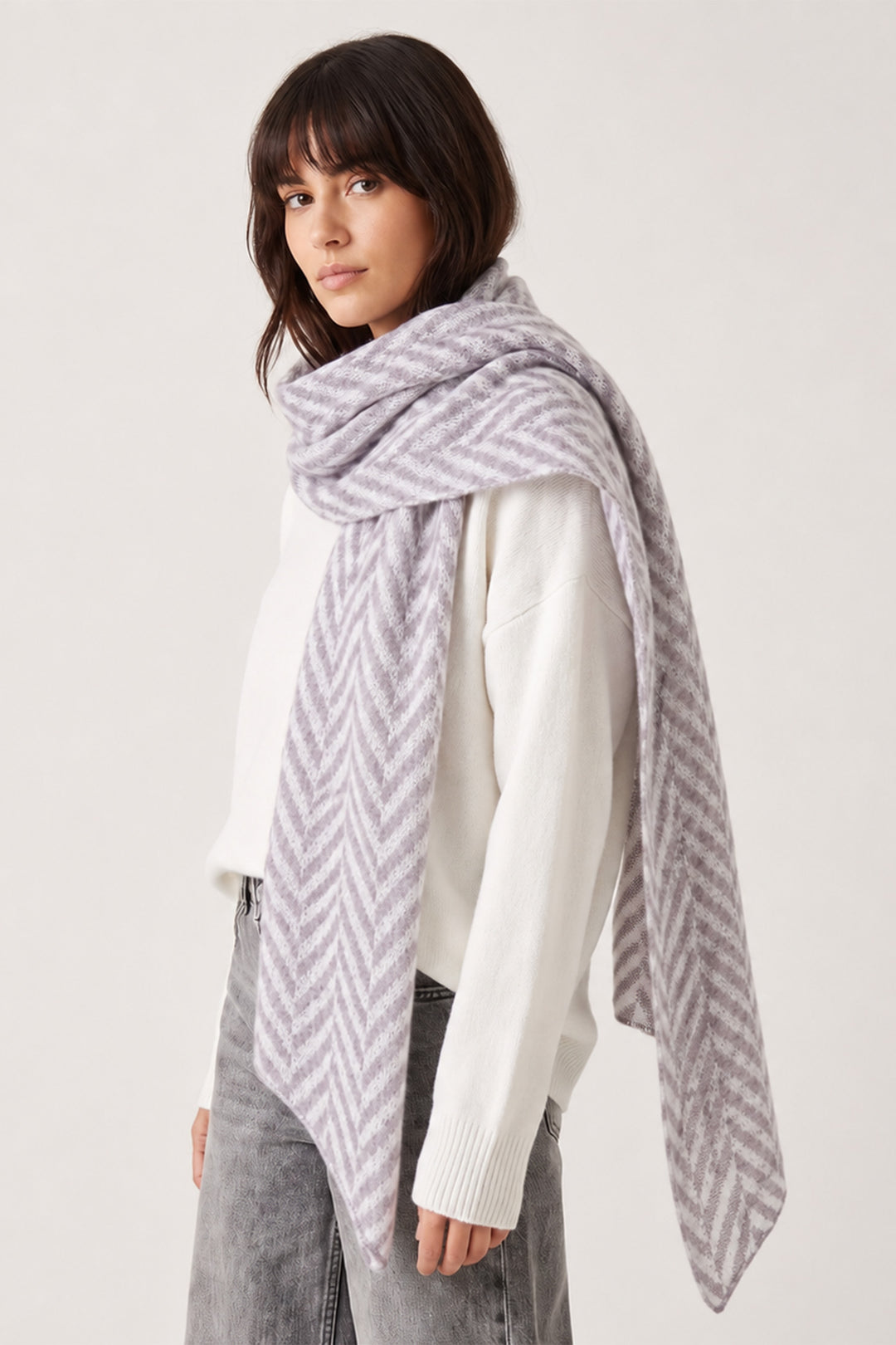 grey-asymmetrical-heavyweight-chevron-print-scarf