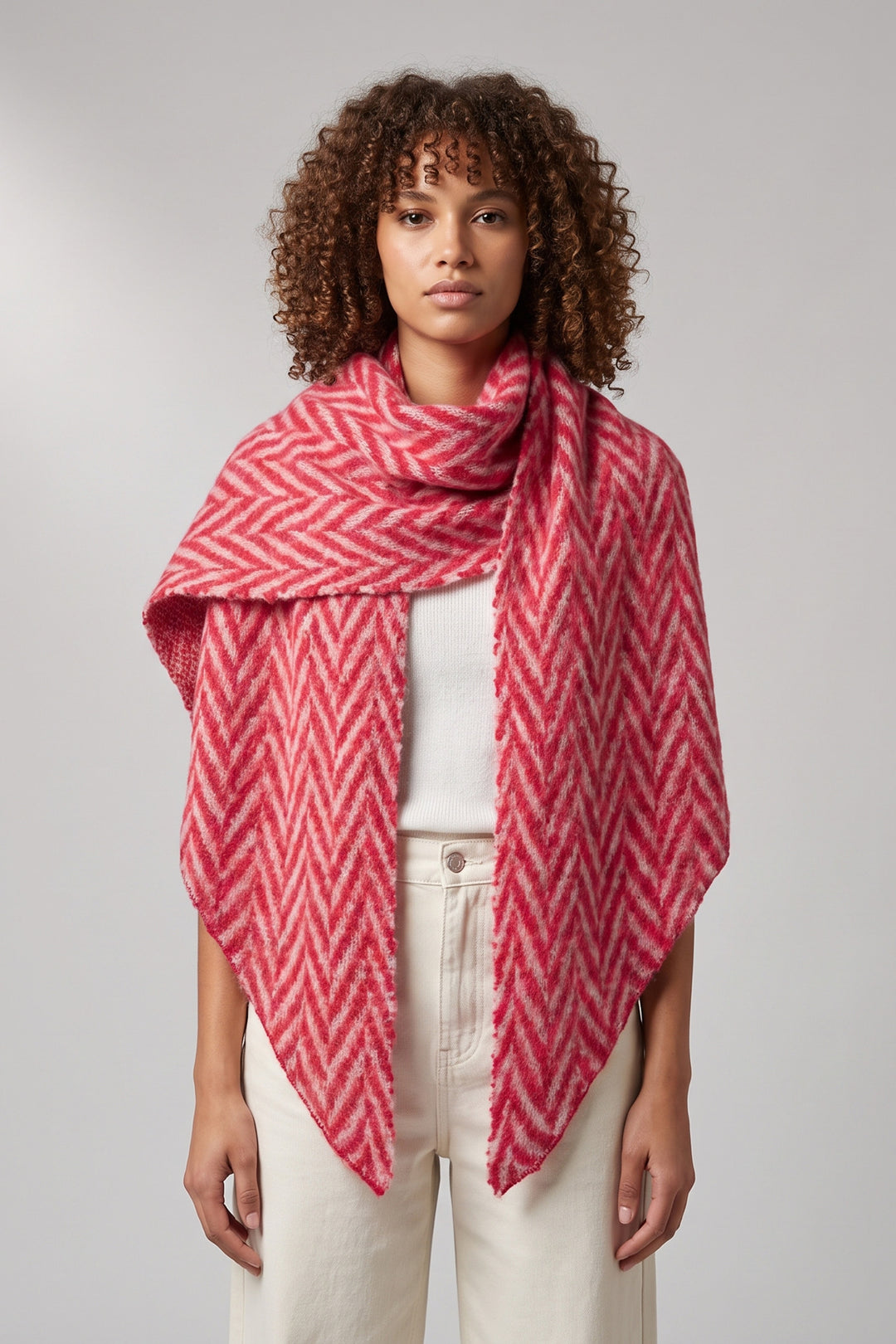 red-asymmetrical-heavyweight-chevron-print-scarf
