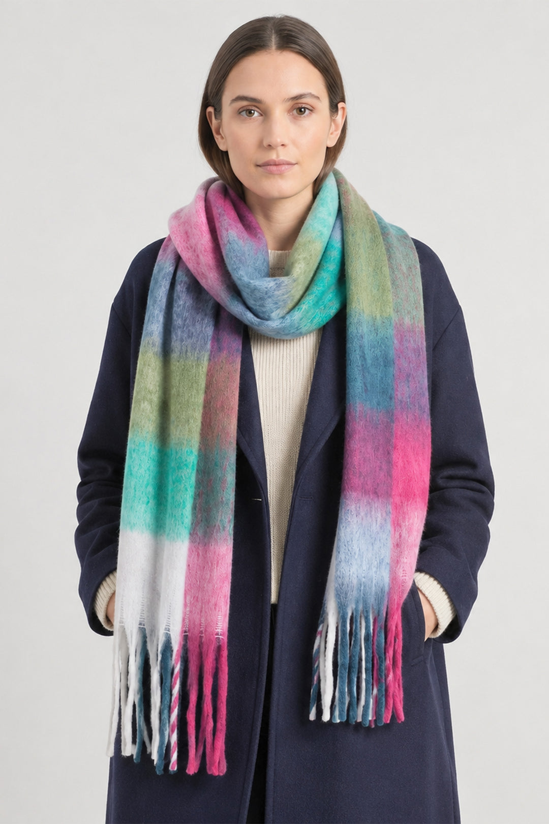 square-colour-block-heavyweight-scarf-navy-blue-fuchsia