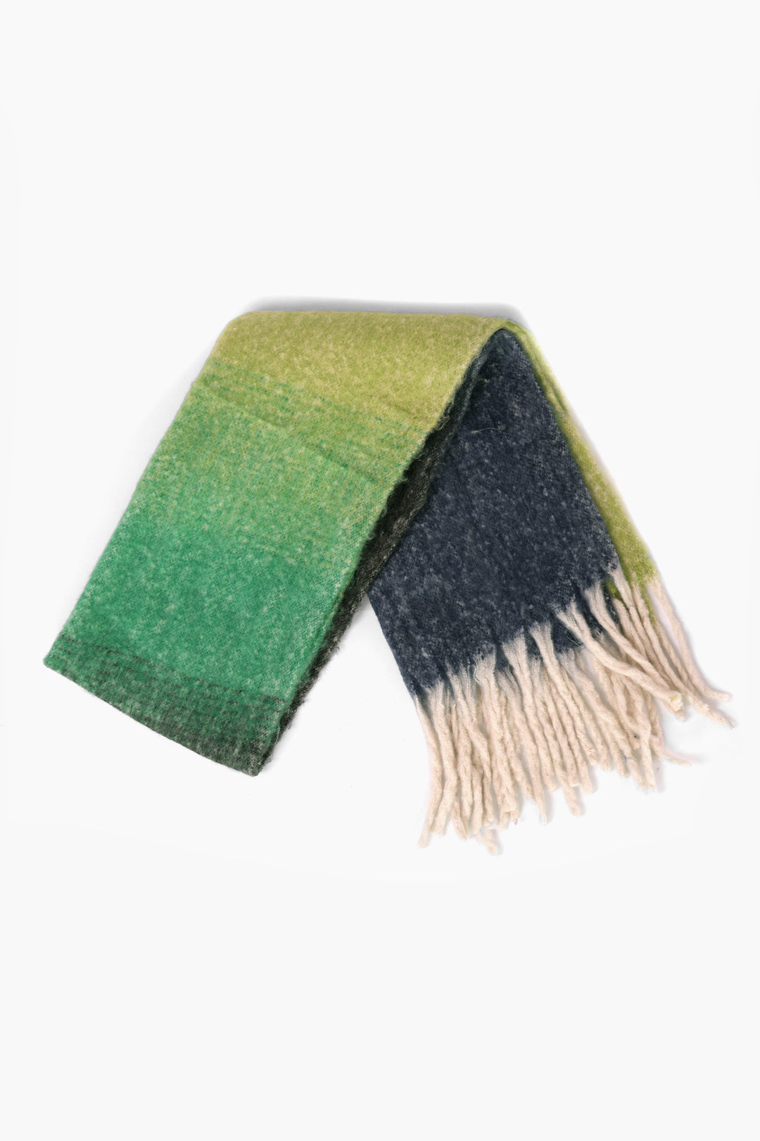 Ana Green Colour Block Heavyweight Scarf