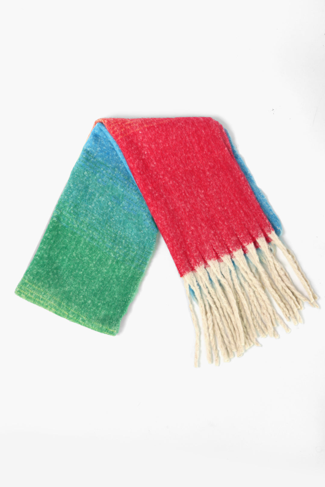 Ana Rainbow Colour Block Heavyweight Scarf