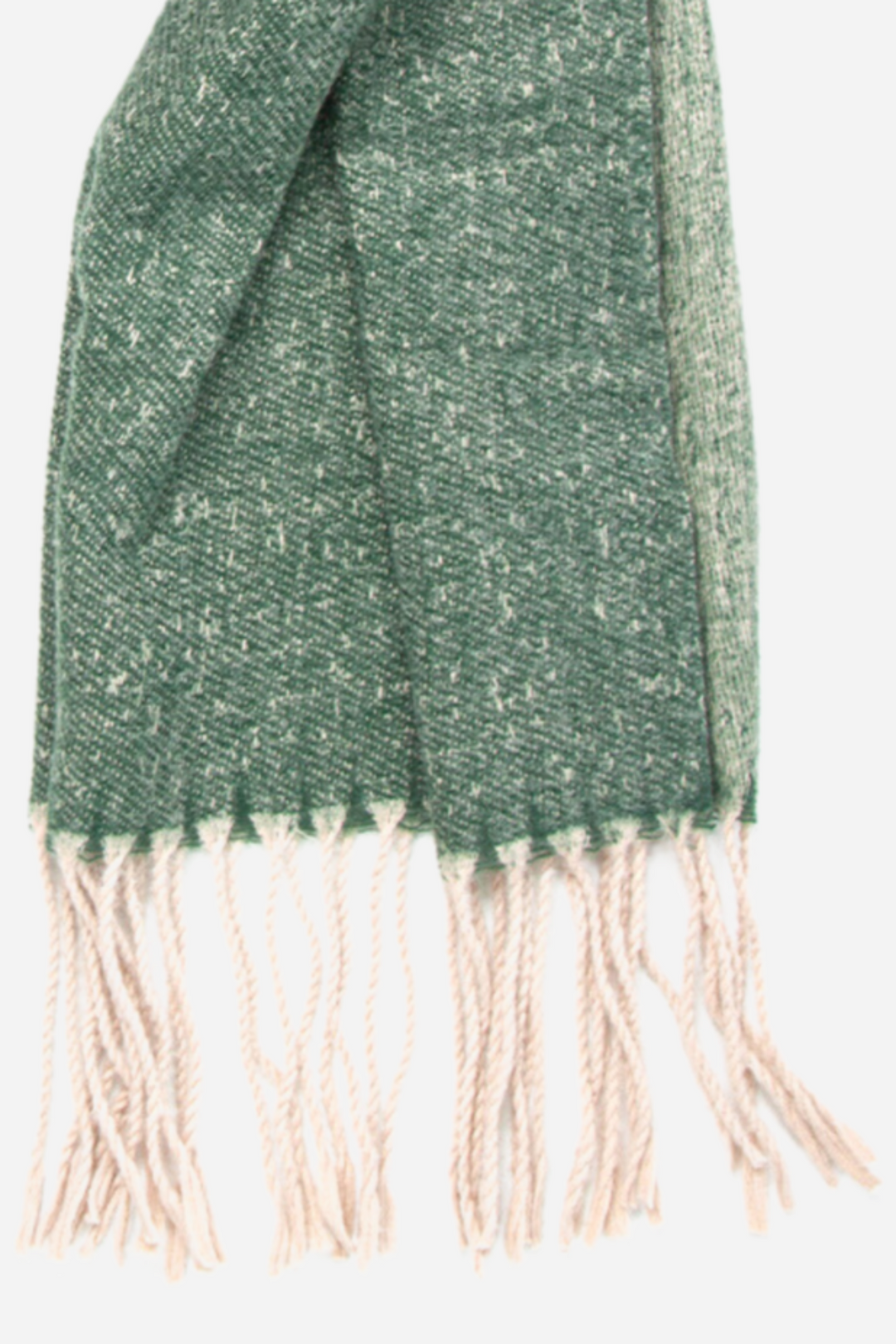 Green All Over Zebra Print Heavyweight Scarf