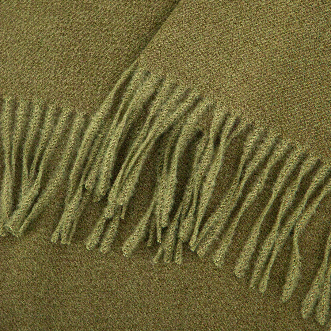 close up of the soft viscose knitted material of the winter blanket scarf