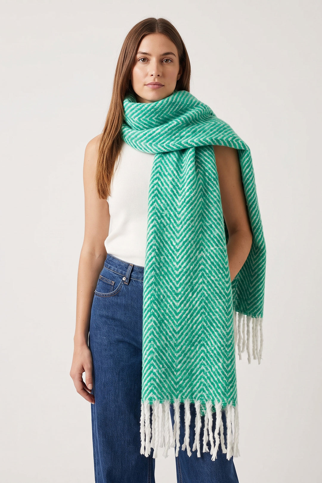 green-herringbone-heavyweight-scarf