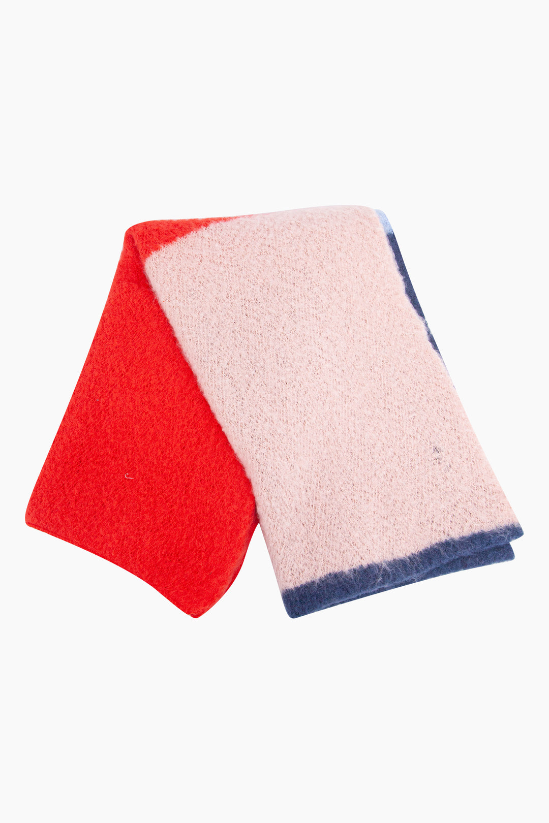 Colour-Block-Heavyweight-Scarf-in-Berry/Red
