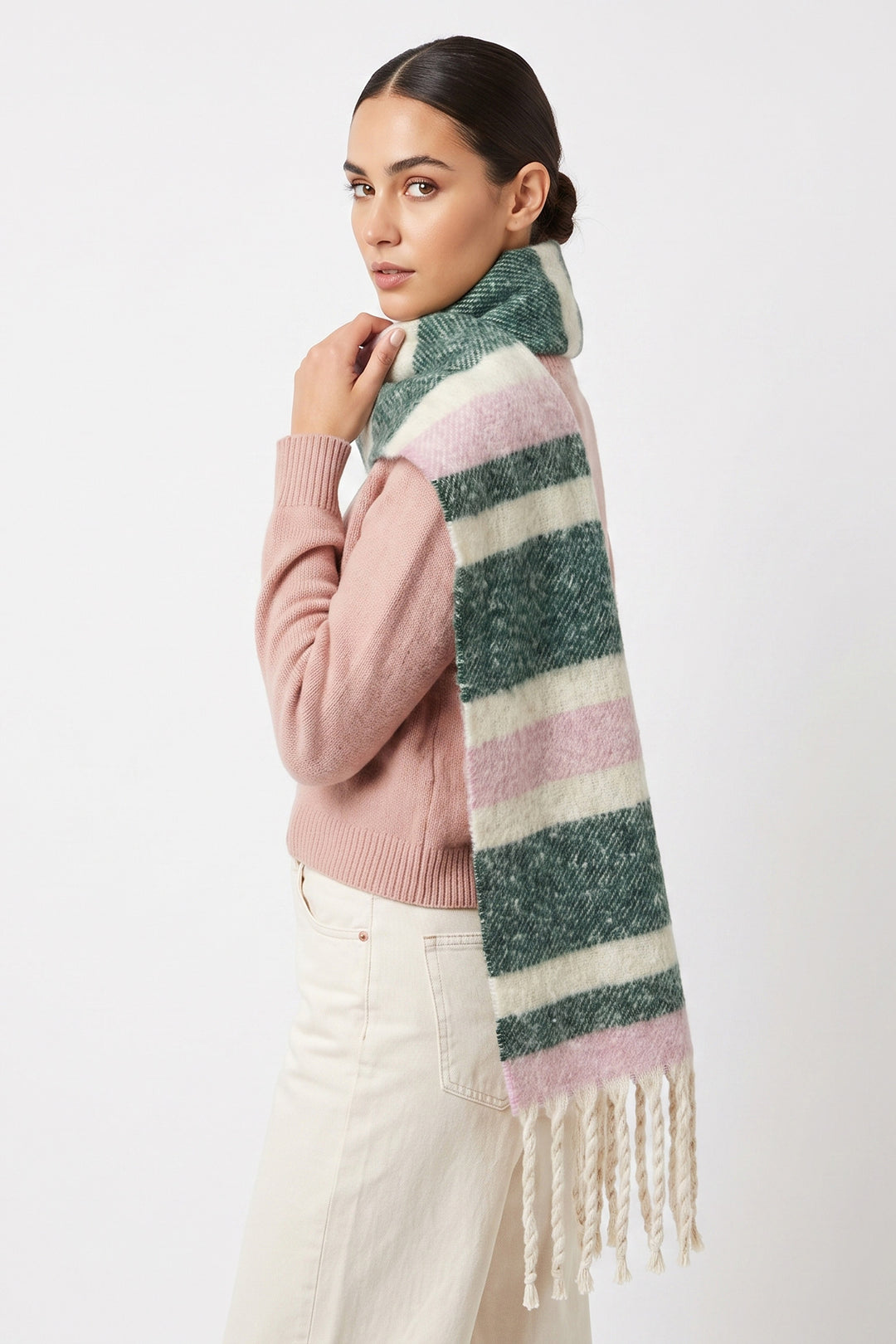 green-pink-stripe-heavyweight-scarf
