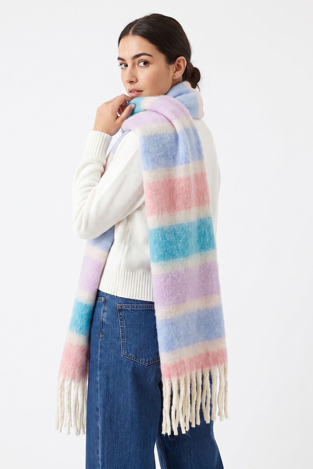pink-lilac-stripe-heavyweight-scarf