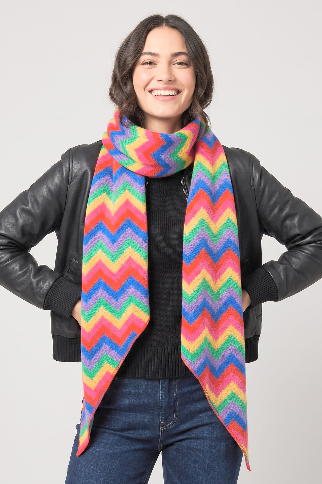 bobbie-multi-colour-zig-zag-heavyweight-scarf-rainbow-stripe