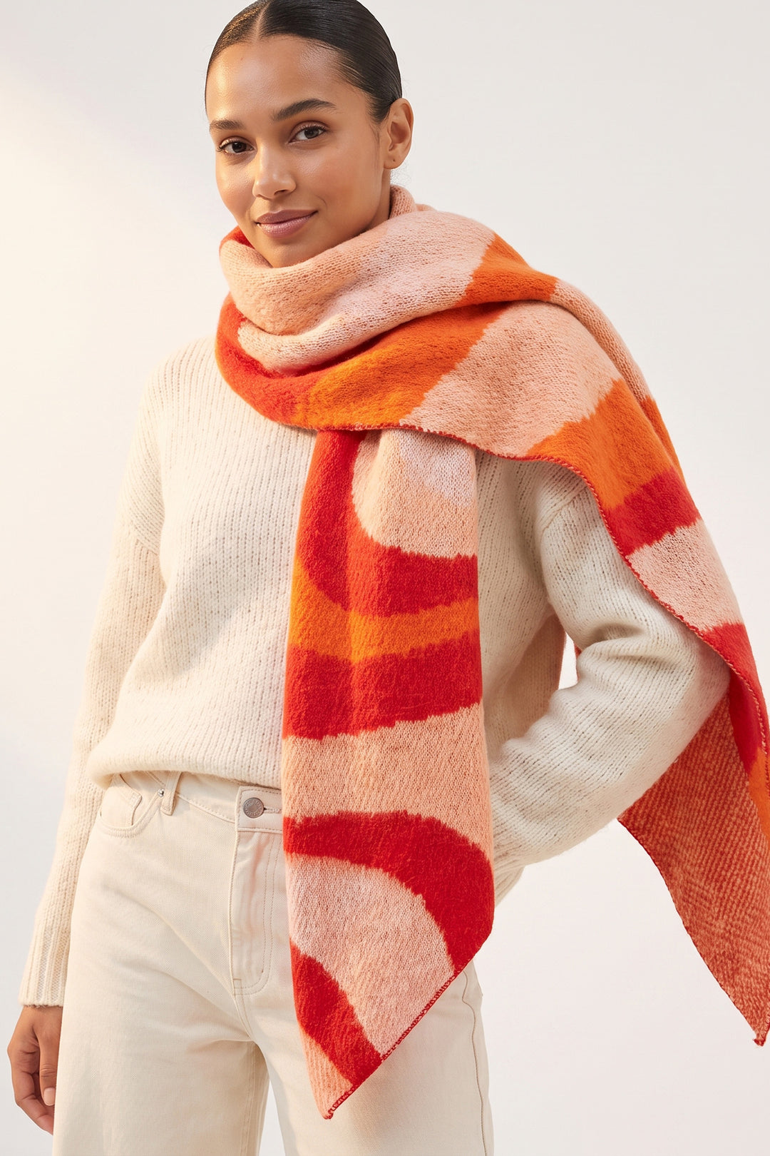 ramona-orange-red-waves-heavyweight-scarf-colourfulramona-orange-red-waves-heavyweight-scarf-colourful