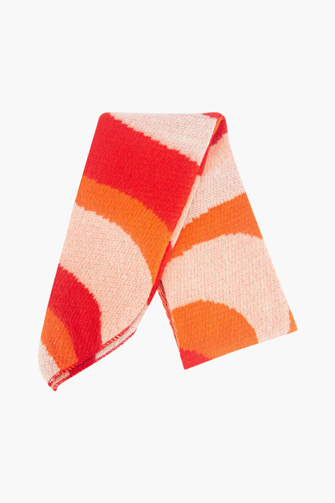 ramona-orange-red-waves-heavyweight-scarf-folded