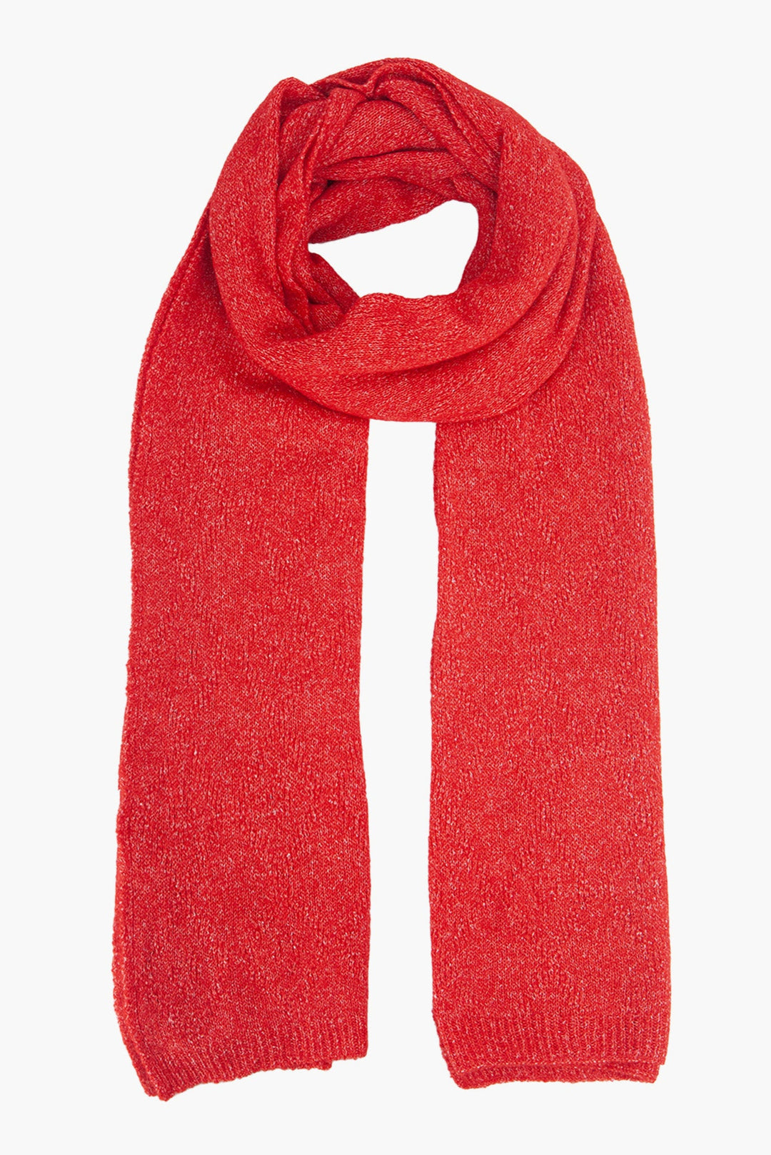 Plain Men's Wool Blend Heavyweight Scarf in Red
