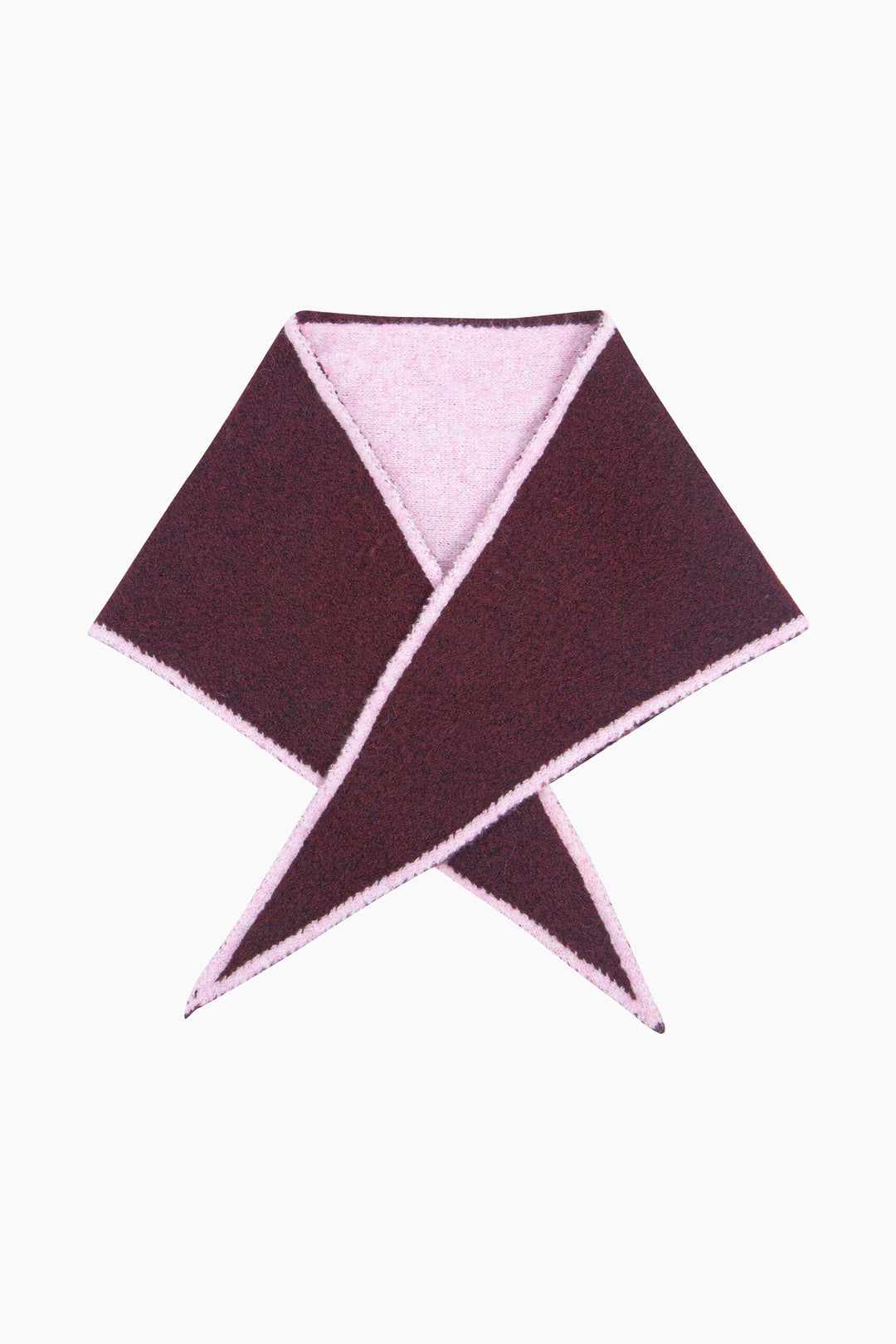 Contrast-Trim-Triangle-Heavyweight-Scarf-in-Berry/Pink