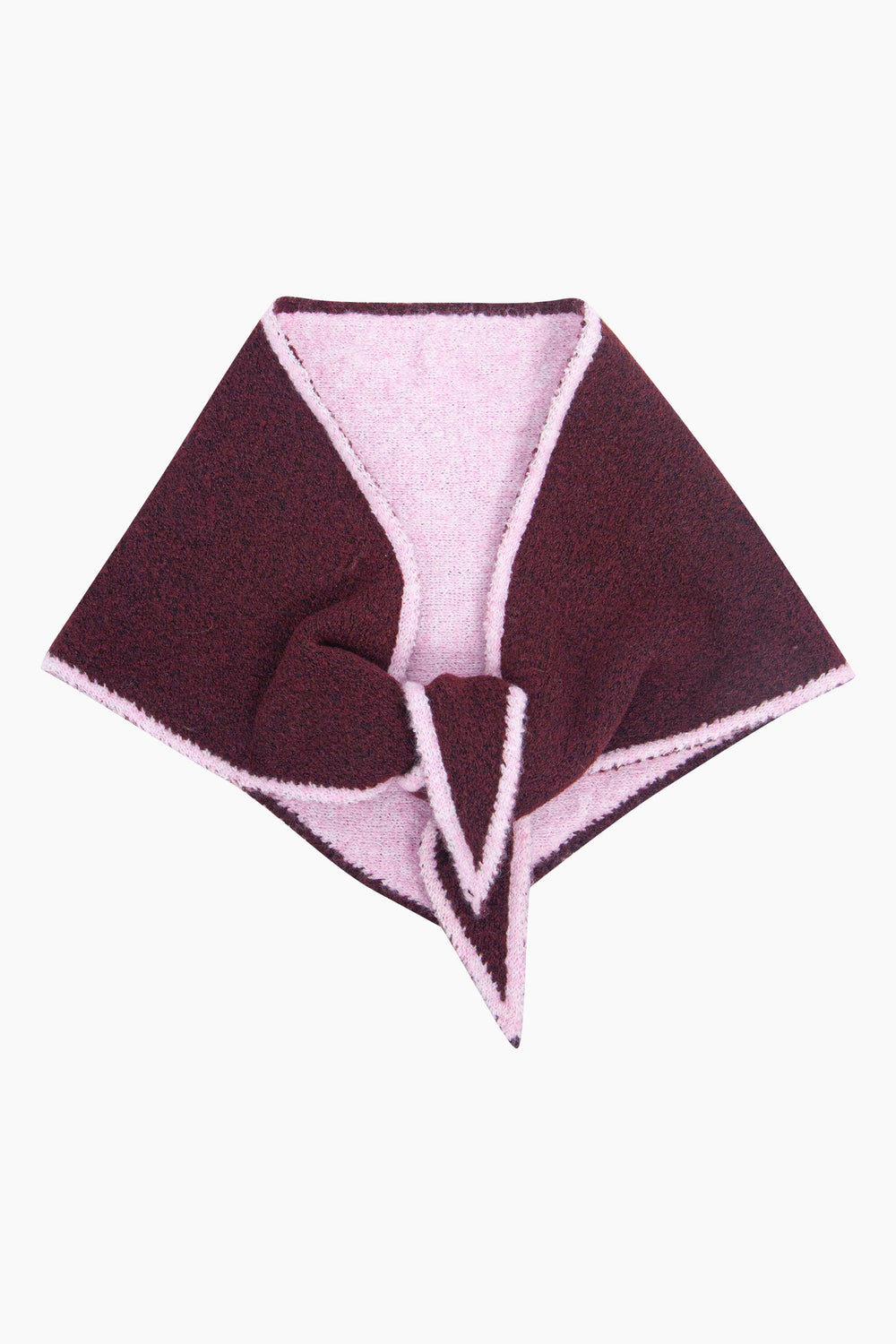 Contrast-Trim-Triangle-Heavyweight-Scarf-in-Berry/Pink