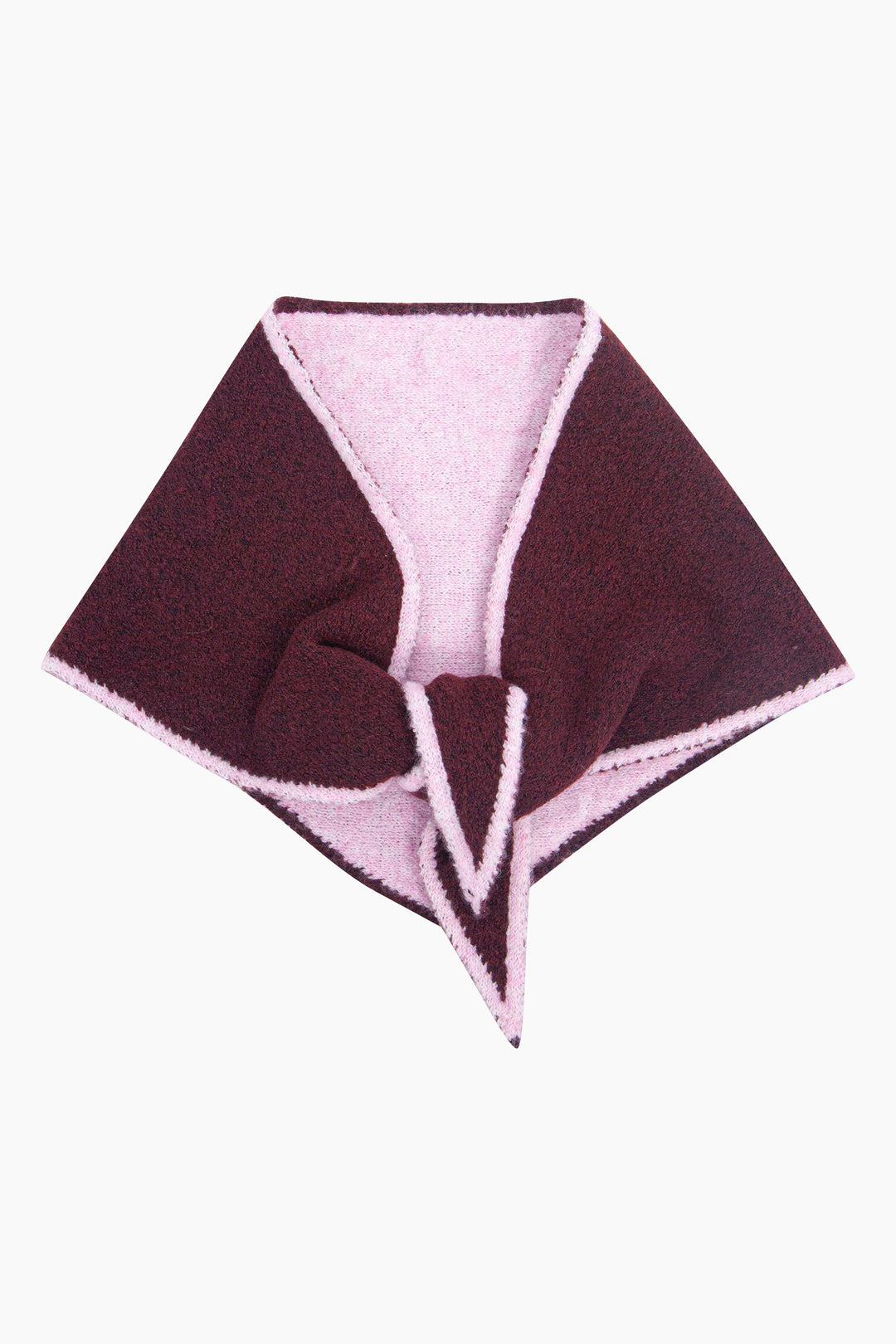Contrast-Trim-Triangle-Heavyweight-Scarf-in-Berry/Pink