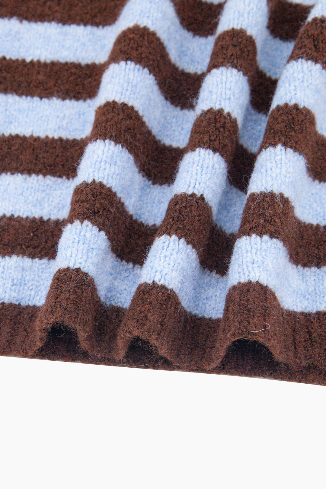 Striped-Triangle-Heavyweight-Scarf-in-Brown/Blue