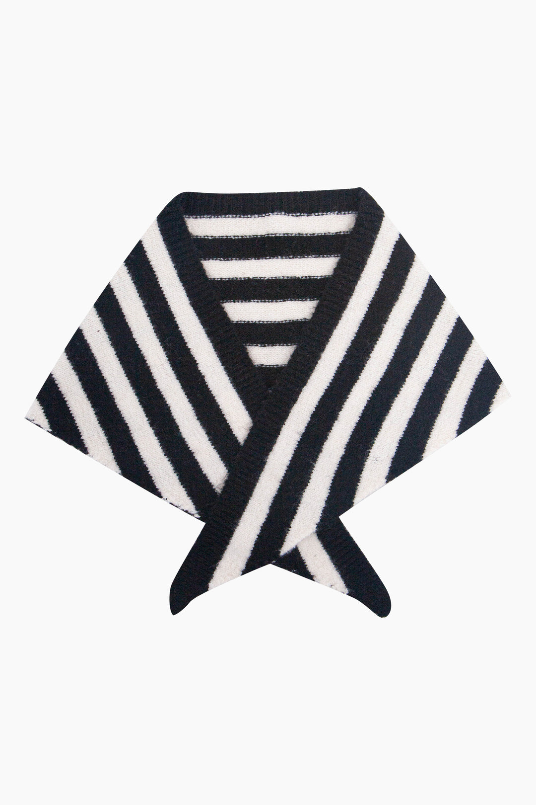 Striped-Triangle-Heavyweight-Scarf-in-Black/White
