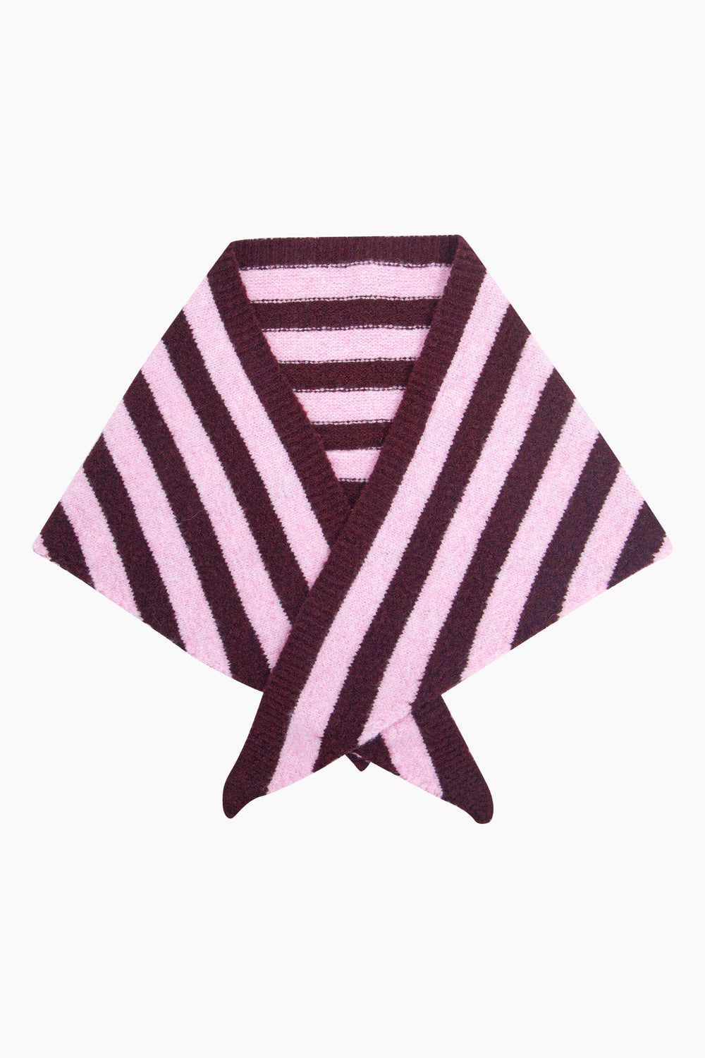 Striped-Triangle-Heavyweight-Scarf-in-Berry/Pink