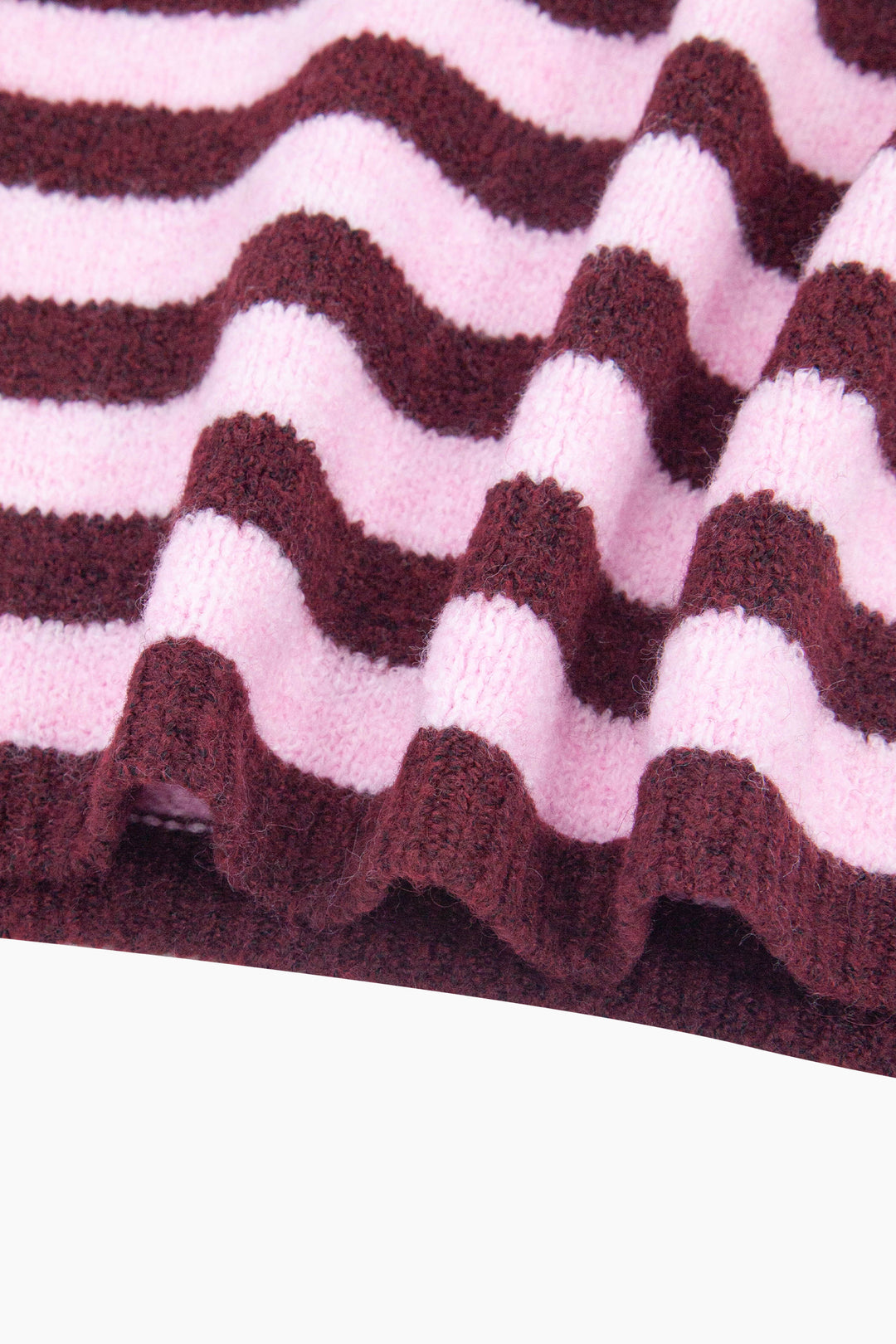 Striped-Triangle-Heavyweight-Scarf-in-Berry/Pink