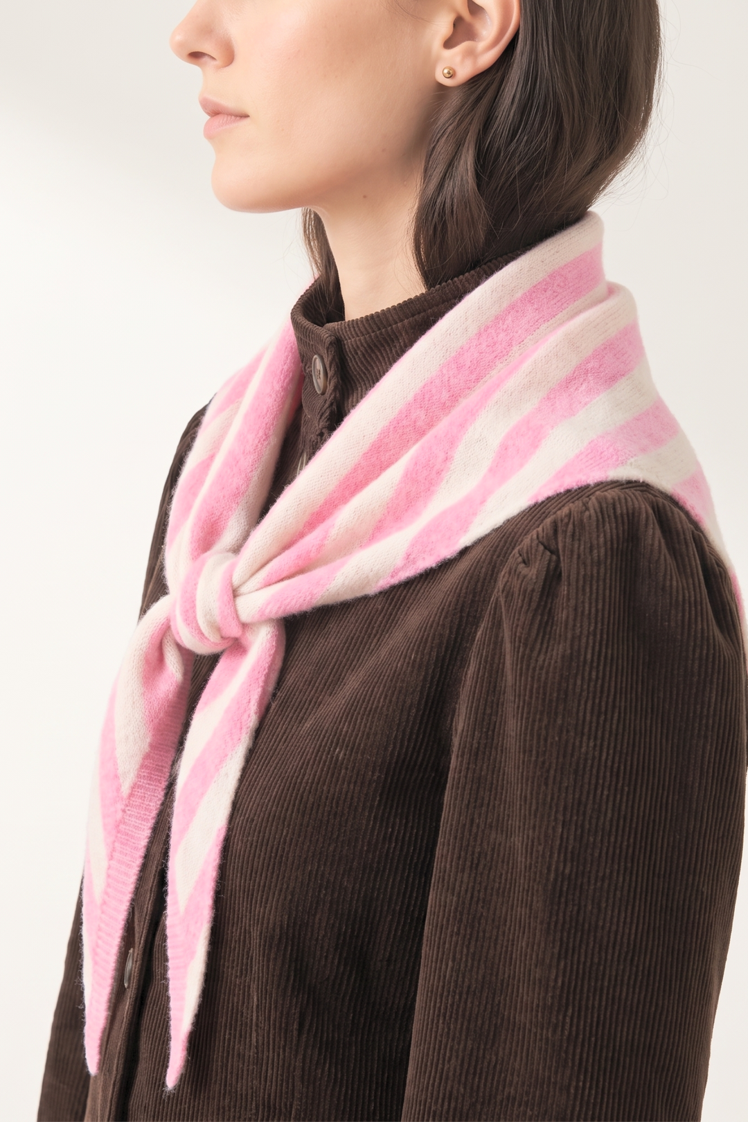 Striped-Triangle-Heavyweight-Scarf-in-Light-Pink/Cream-