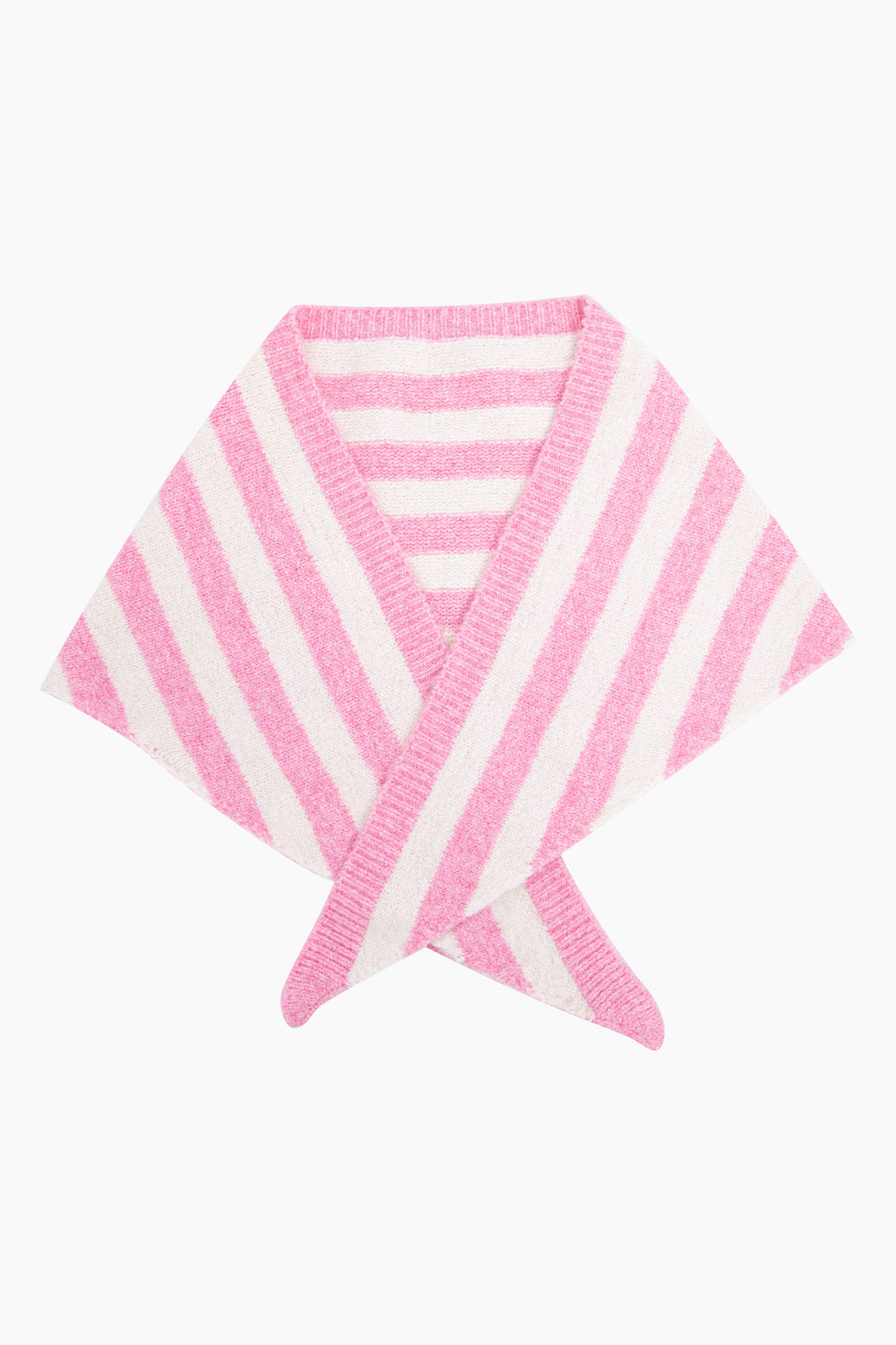 Striped-Triangle-Heavyweight-Scarf-in-Light-Pink/Cream-