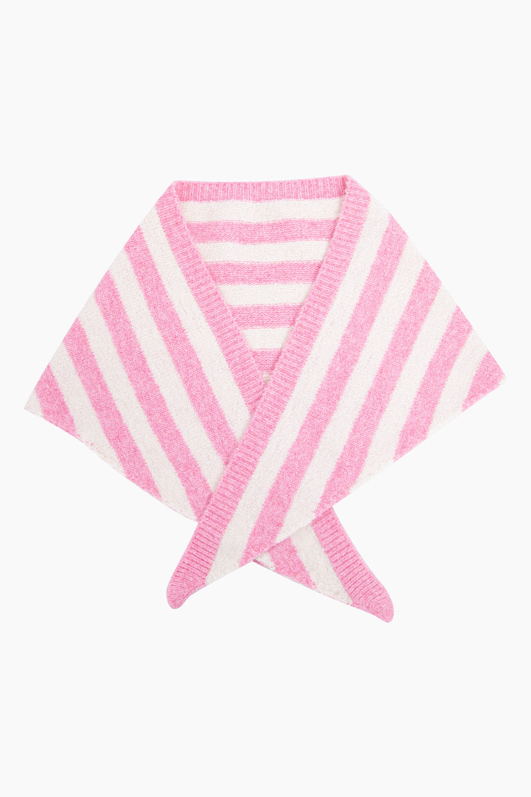 Striped-Triangle-Heavyweight-Scarf-in-Light-Pink/Cream-