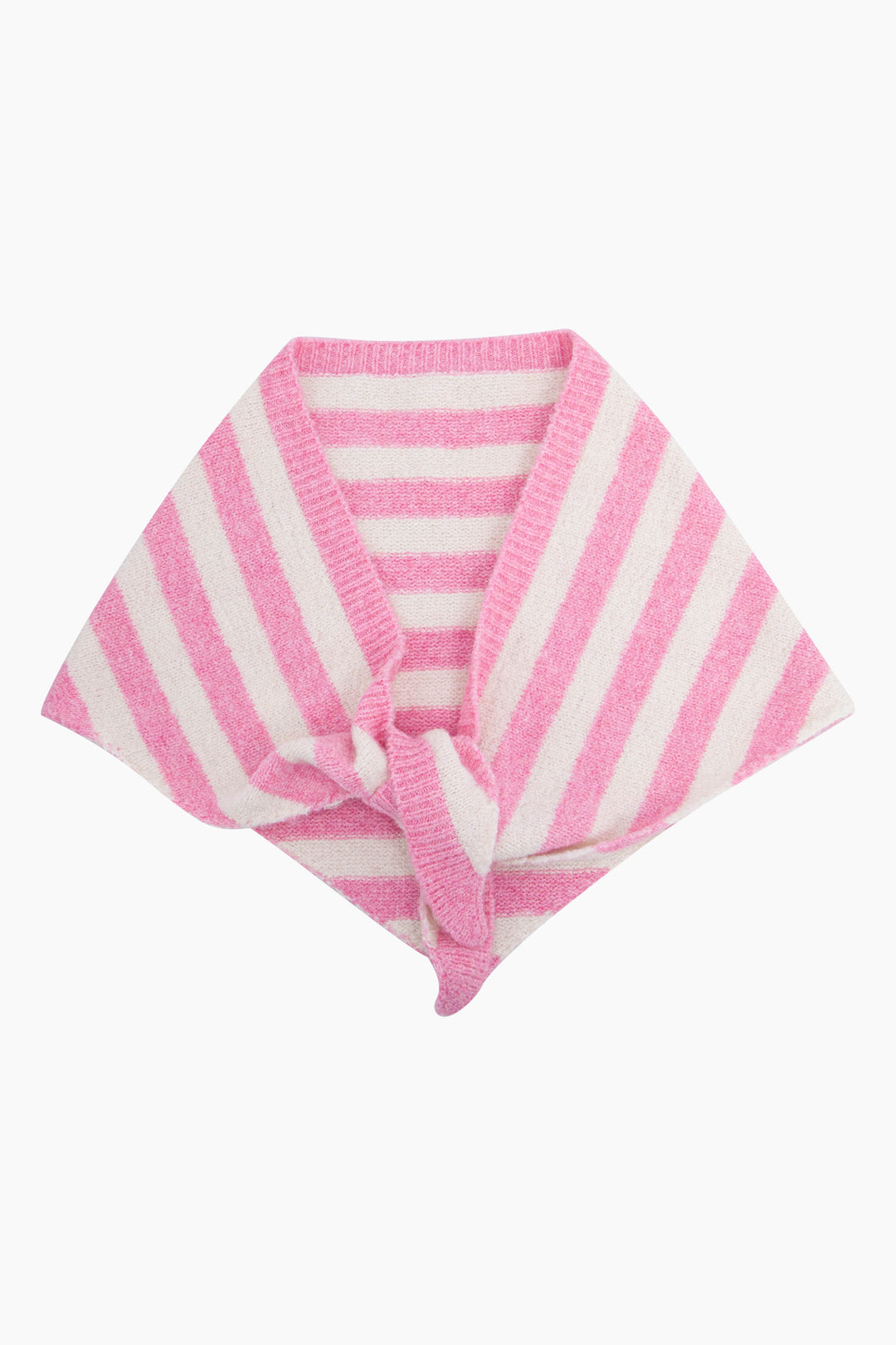 Striped-Triangle-Heavyweight-Scarf-in-Light-Pink/Cream-