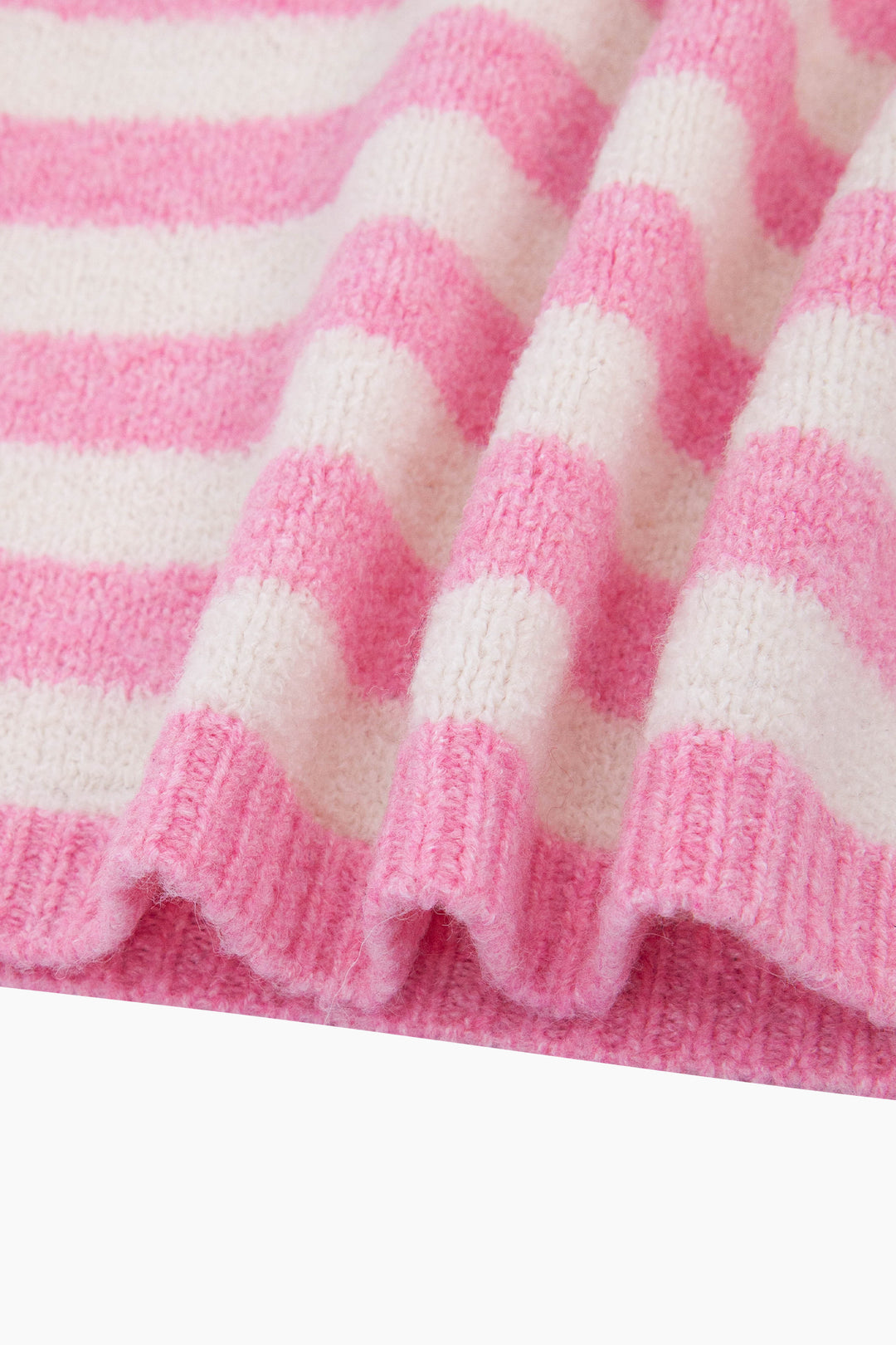 Striped-Triangle-Heavyweight-Scarf-in-Light-Pink/Cream-