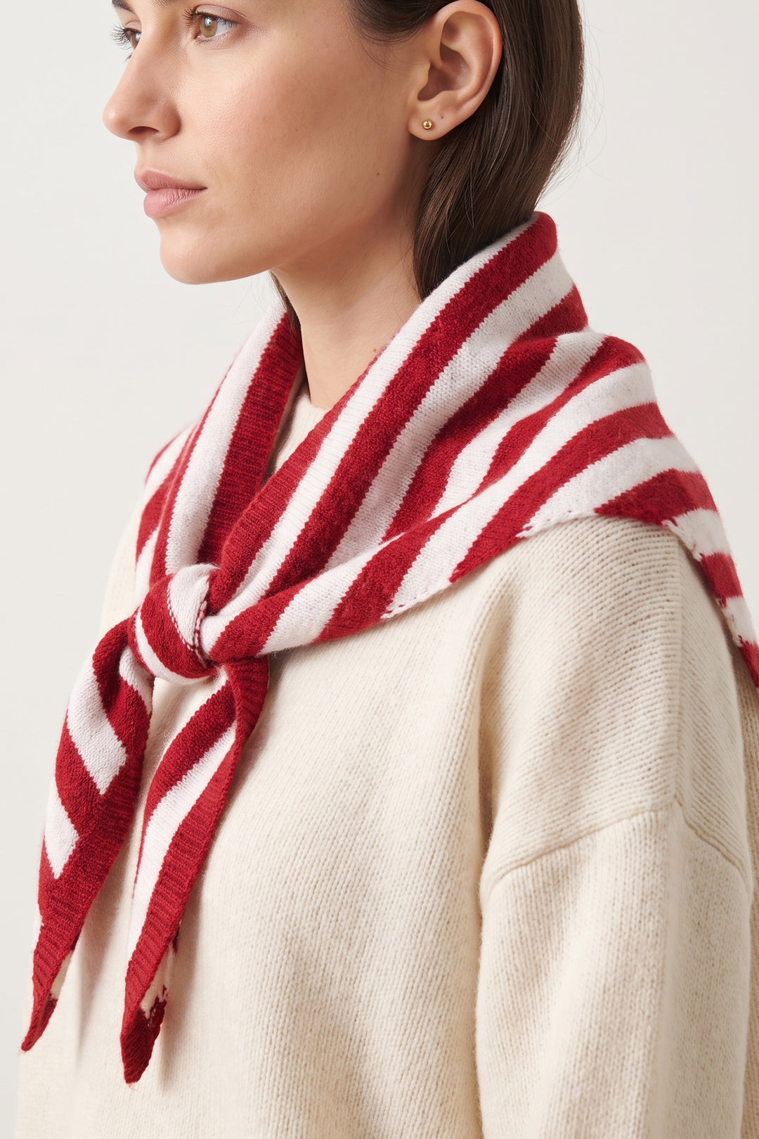 Striped-Triangle-Heavyweight-Scarf-in-Red/Cream