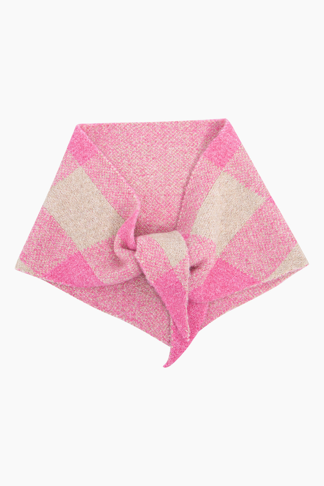 Check-Triangle-Heavyweight-Scarf-in-Pink/Cream
