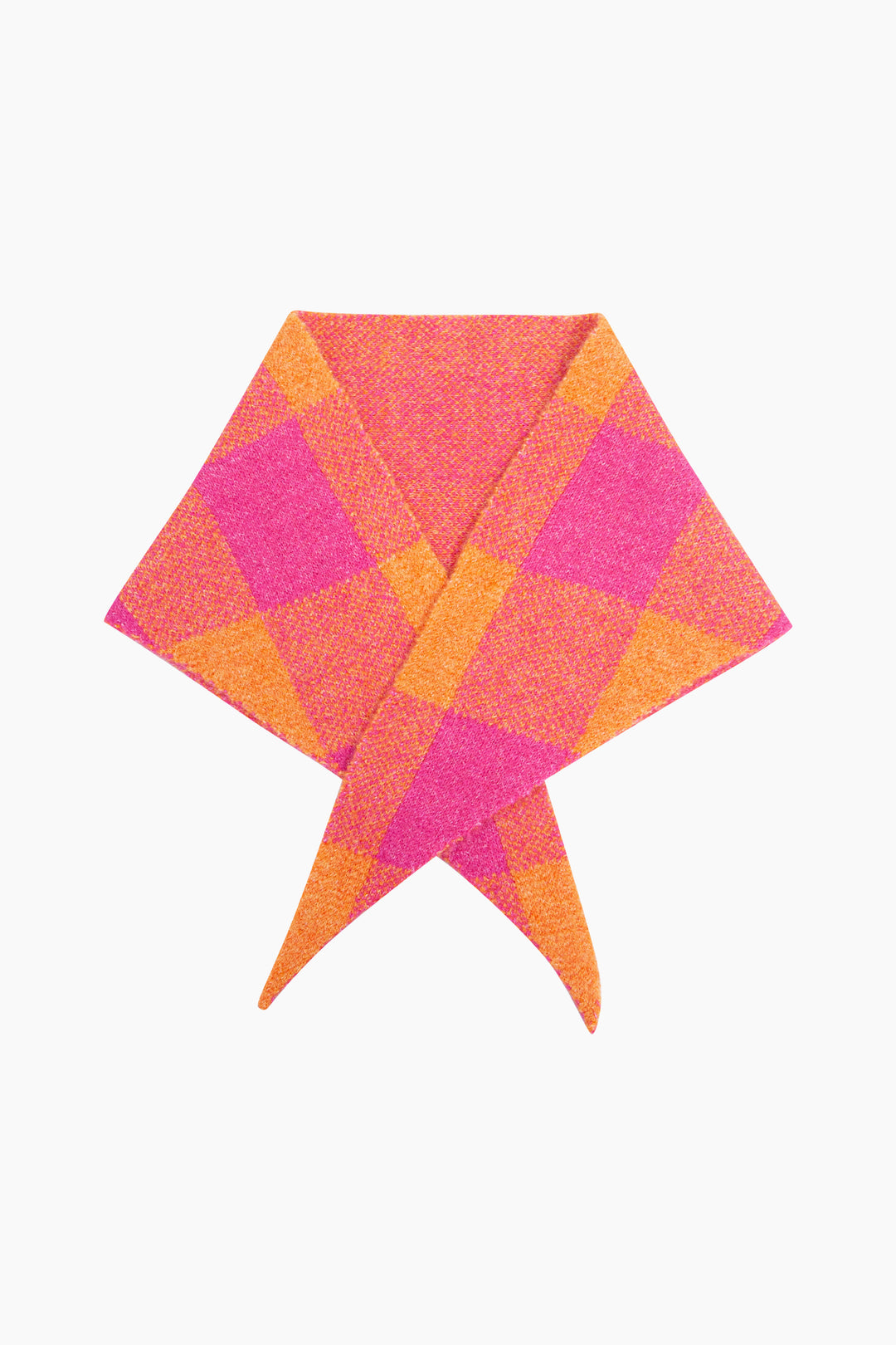 Check-Triangle-Heavyweight-Scarf-in-Orange/Pink