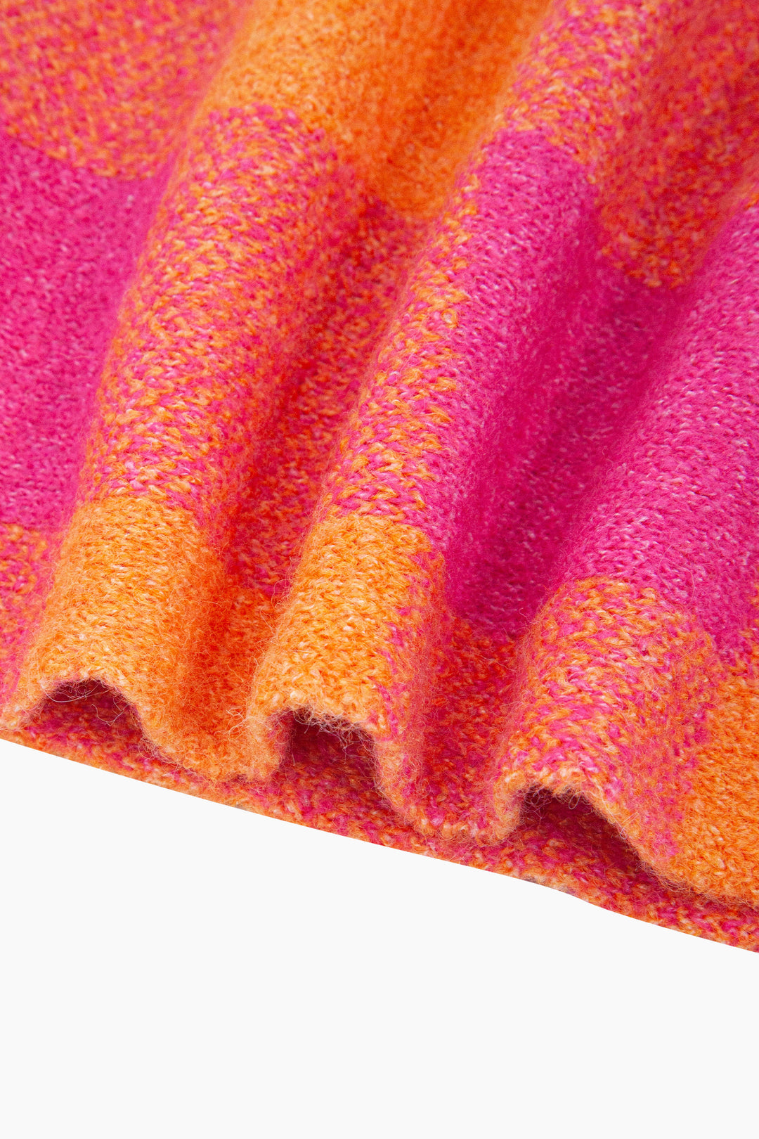 Check-Triangle-Heavyweight-Scarf-in-Orange/Pink