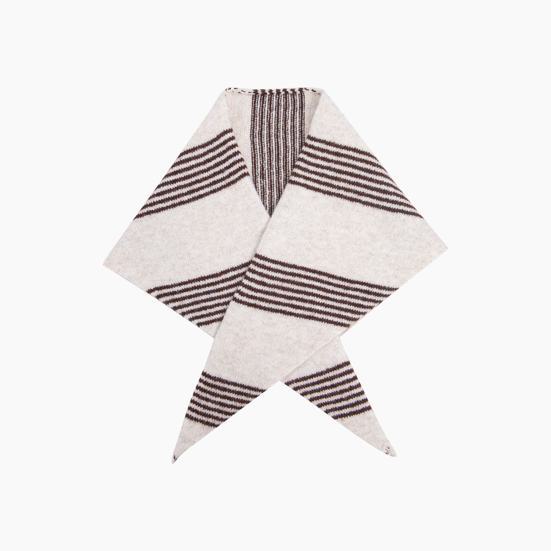 Striped-Triangle-Heavyweight-Scarf-in-Brown/Beige