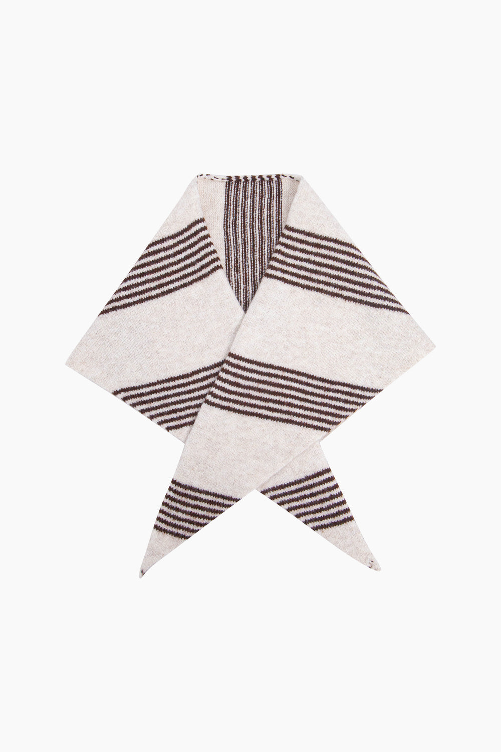 Striped-Triangle-Heavyweight-Scarf-in-Brown/Beige