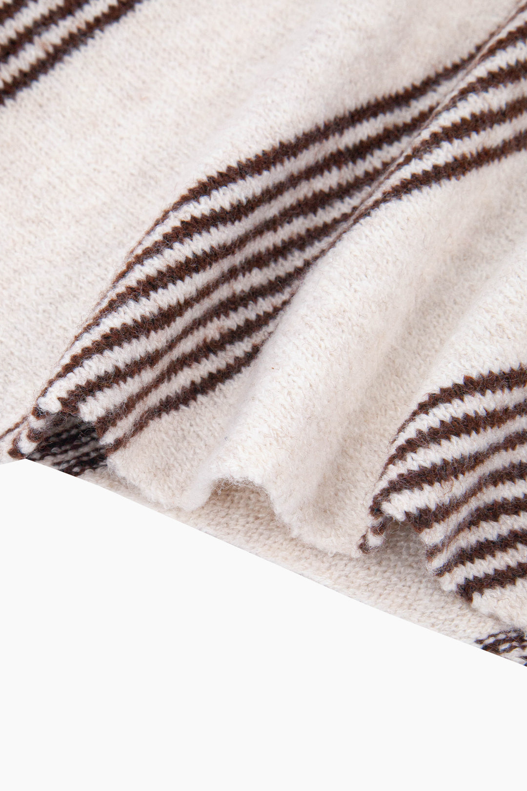 Striped-Triangle-Heavyweight-Scarf-in-Brown/Beige
