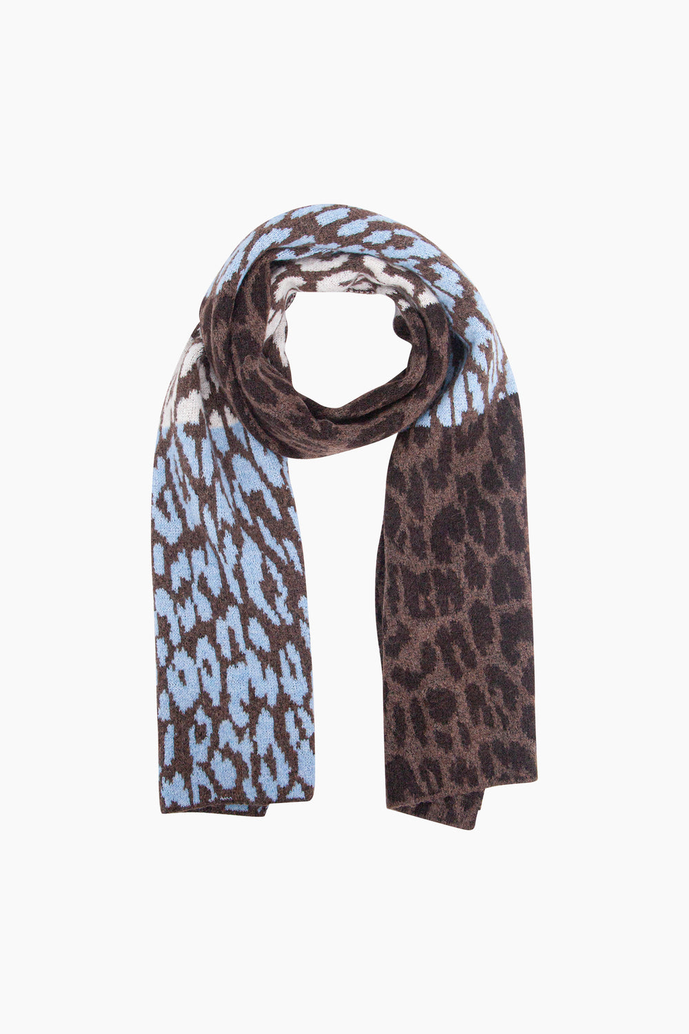 Colour-Block-Heavyweight-Scarf-in-Brown/Blue