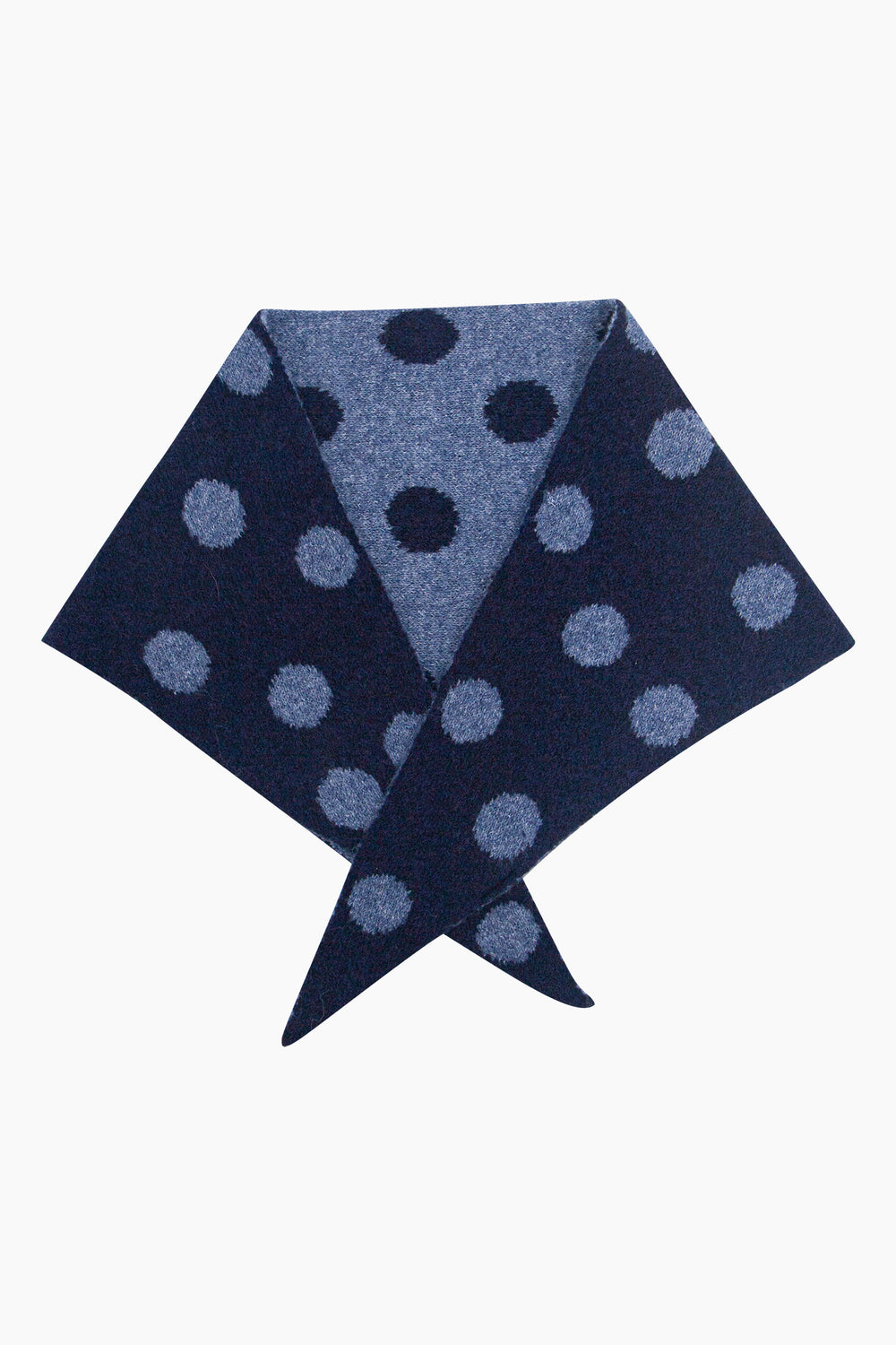 Spotted-Triangle-Heavyweight-Scarf-in-Navy/Denim