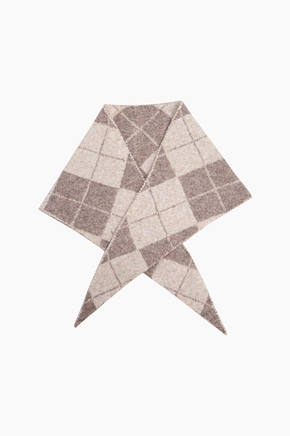 Traditional-Check-Triangle-Heavyweight-Scarf-in-Cream/Beige