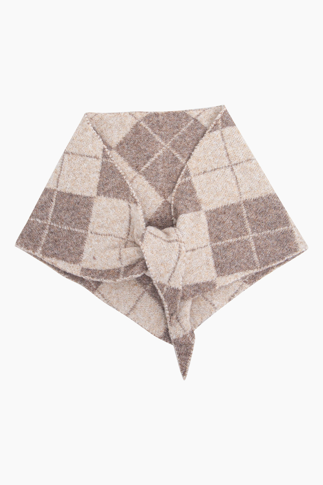 Traditional-Check-Triangle-Heavyweight-Scarf-in-Cream/Beige