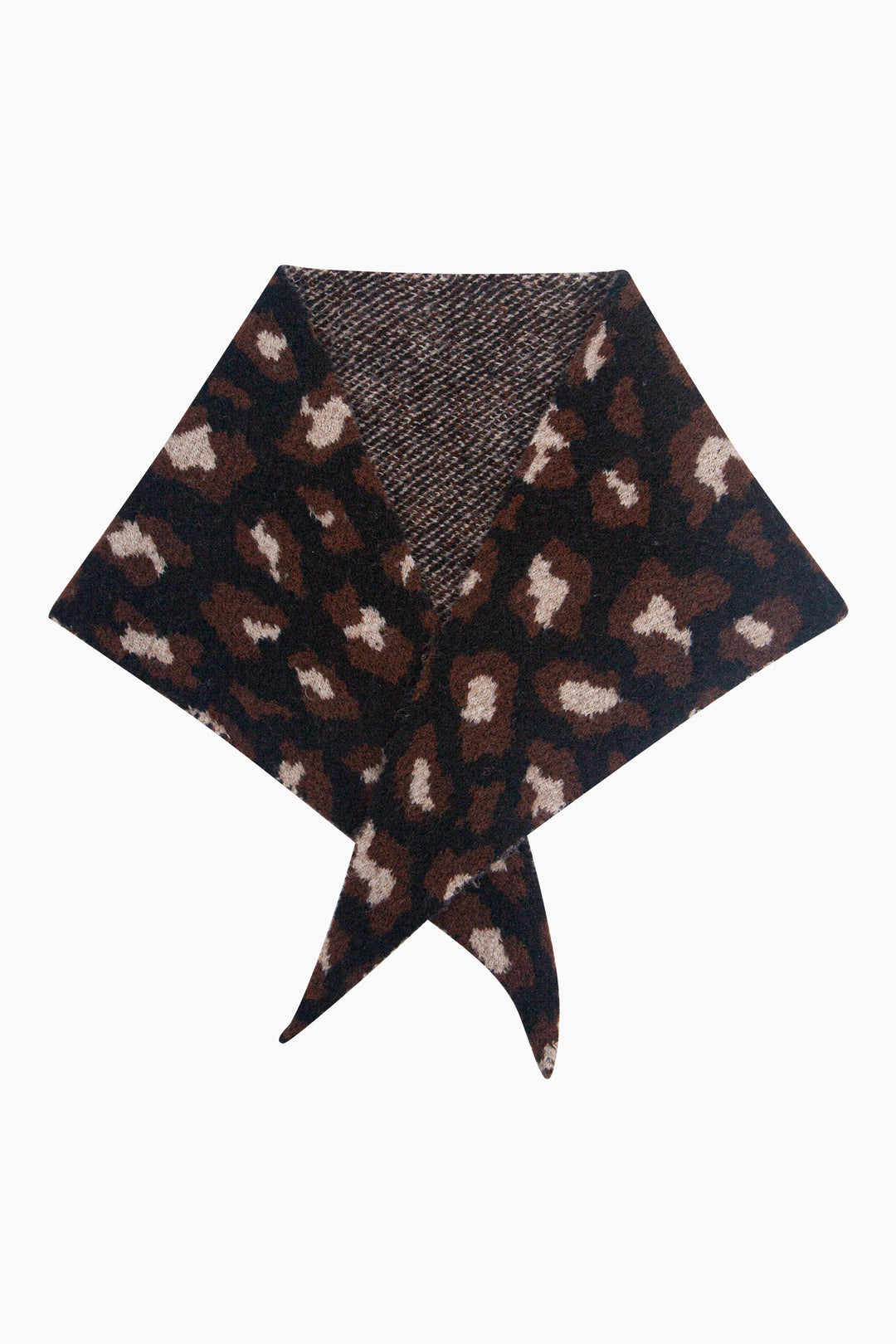 Leopard-Print-Triangle-Scarf-in-Black
