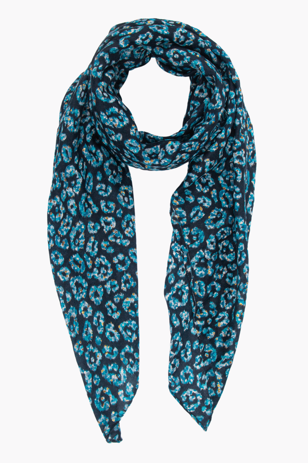 Blue leopard 2024 print scarf uk