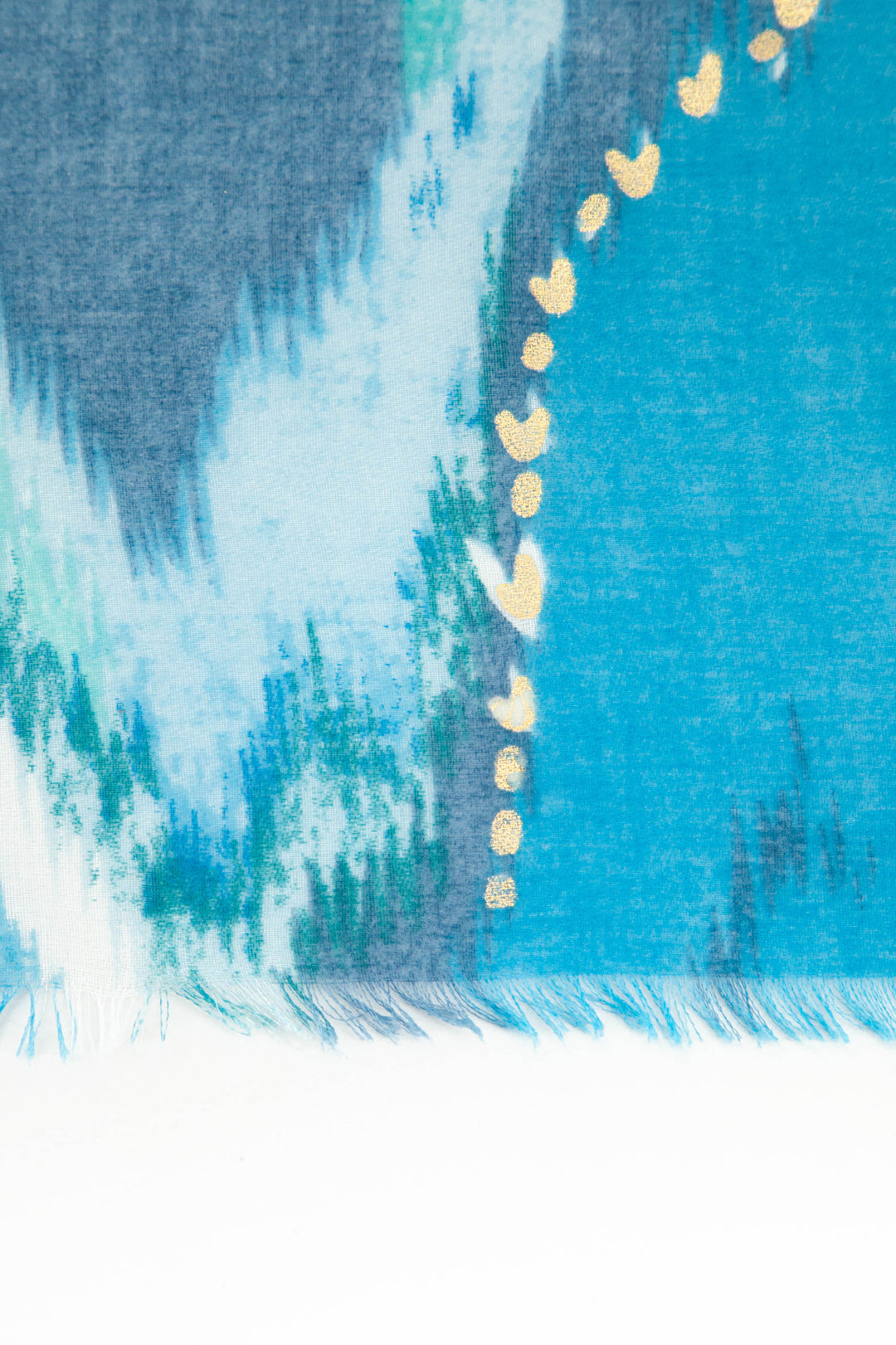 close up of the ombre watercolour design