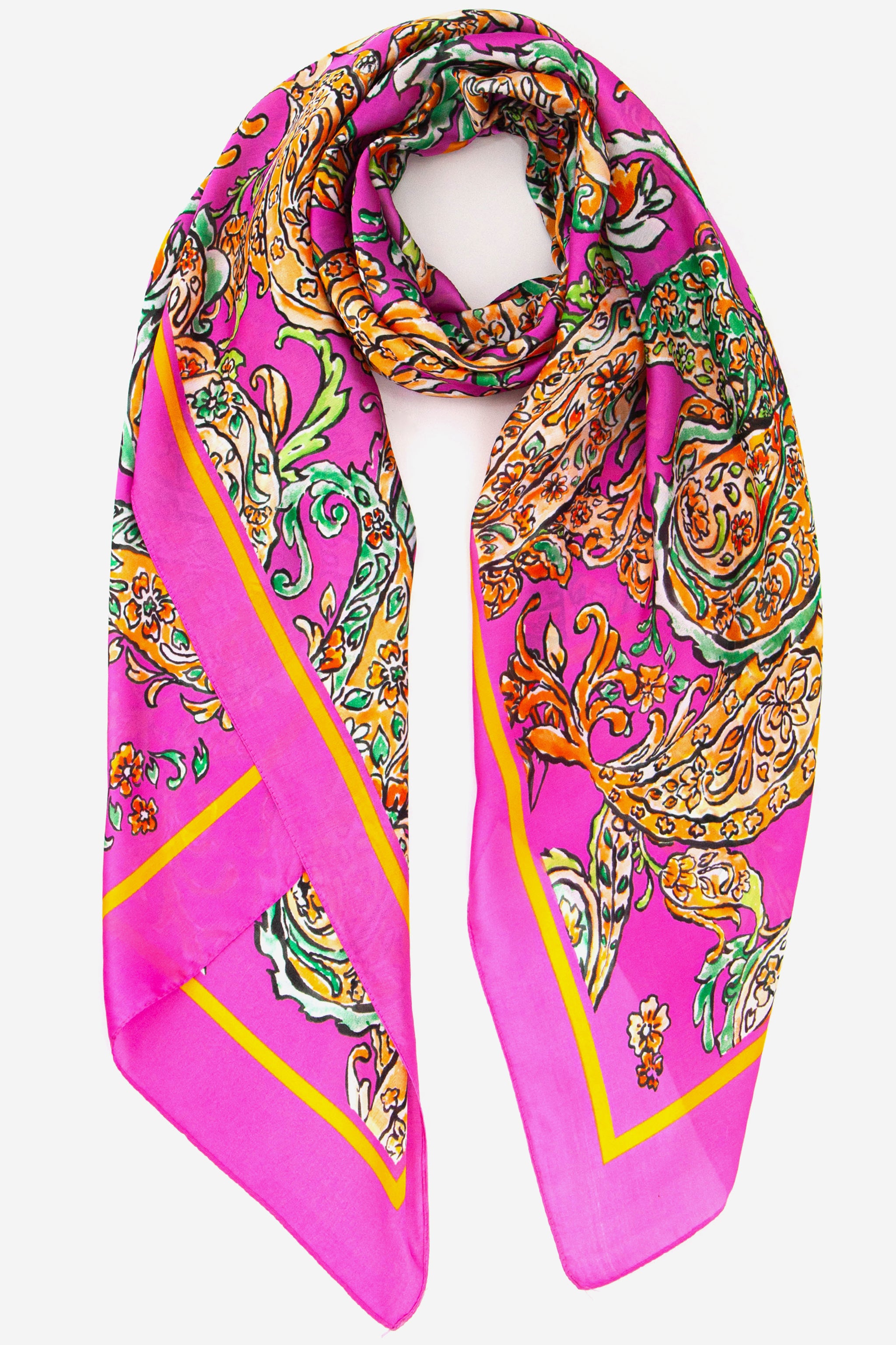 Paisley silk scarf on sale womens