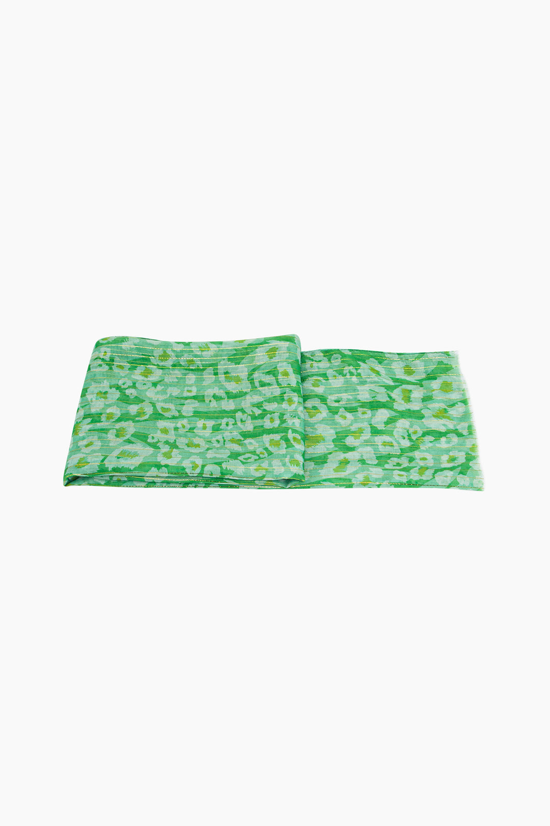 mika-lightweight-scarf-green-leopard-print-folded-summer-weight