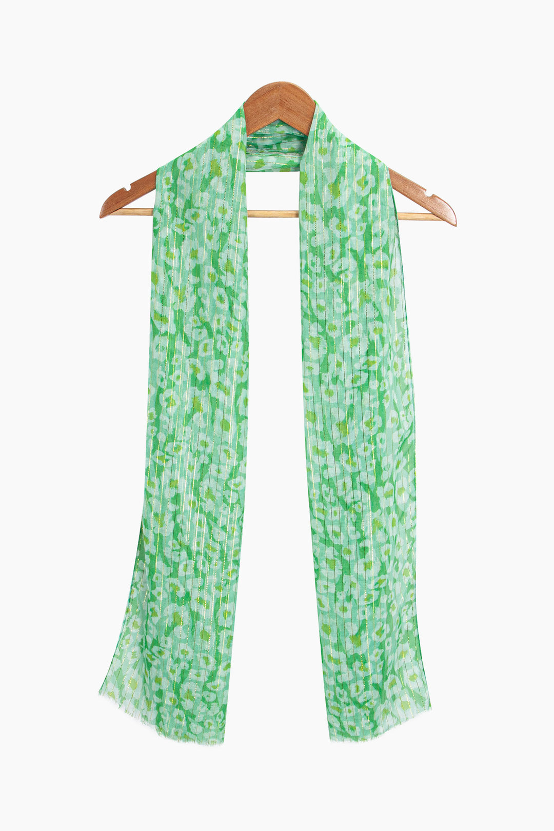 mika-lightweight-scarf-green-leopard-print-on-coat-hanger
