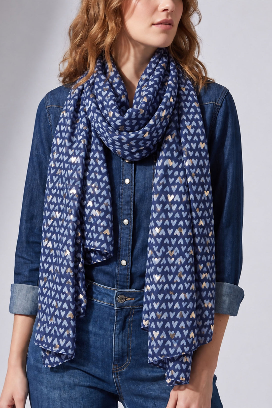 blue-metallic-hearts-lightweight-scarf