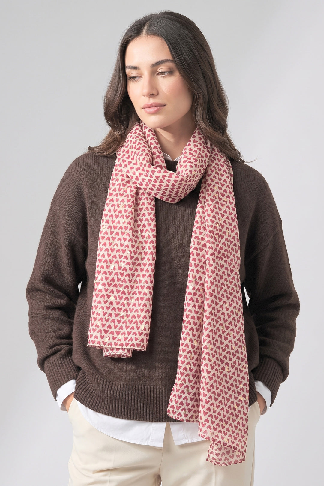 red-metallic-hearts-lightweight-scarf
