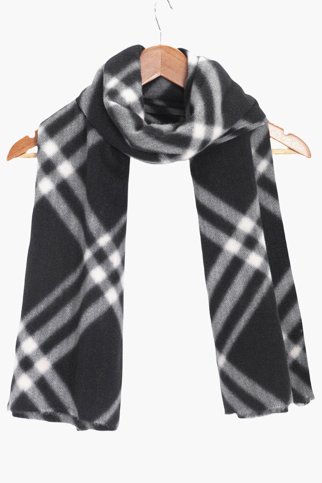 ginny-black-traditional-check-lightweight-scarf-on-coat-hanger