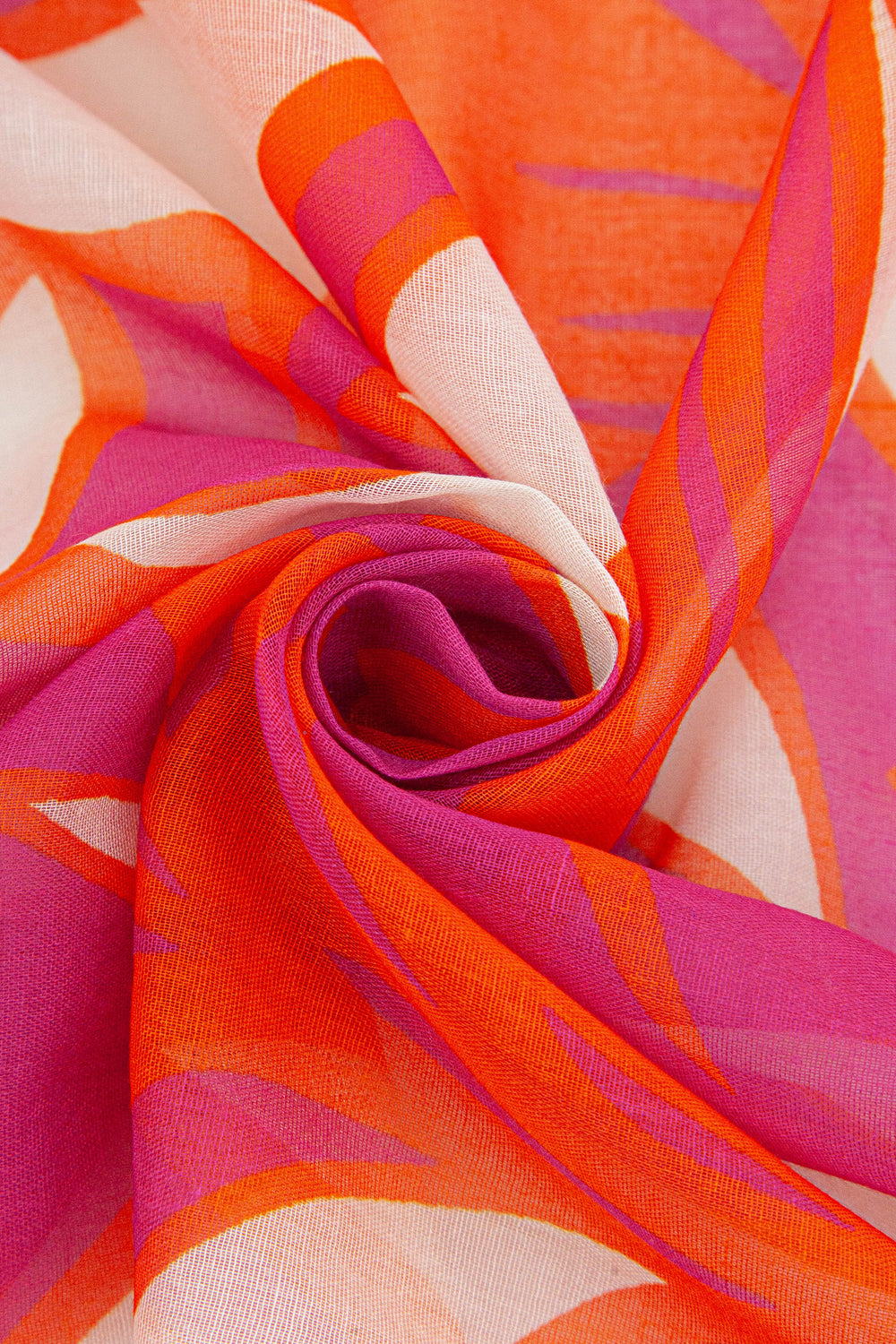 Tropical-Floral-Lightweight-Scarf-in-Pink-Close-Up