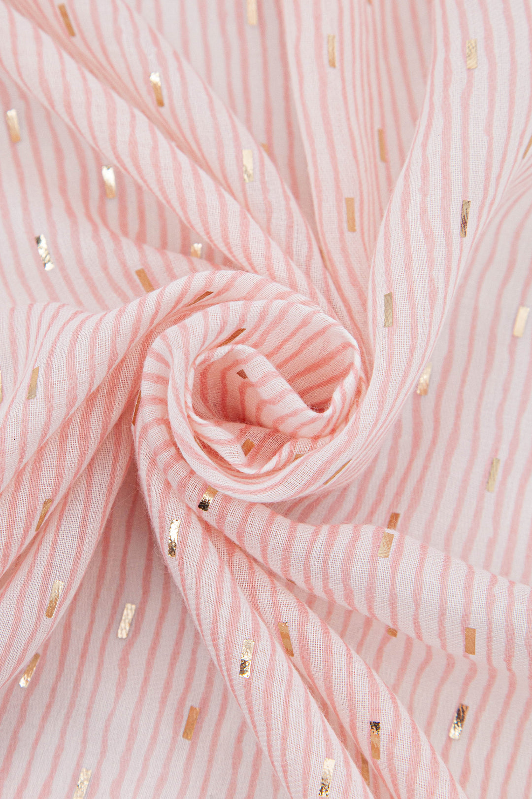 Gold-Matchstick-Print-Lightweight-Scarf-in-Red-Closeup
