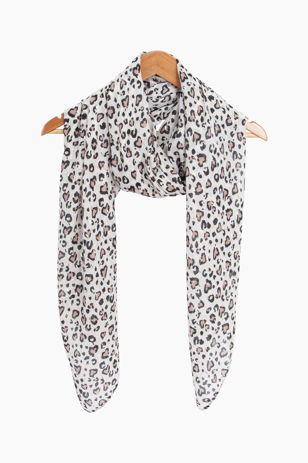 Heart-Print-Lightweight-Scarf-in-Black-Draped